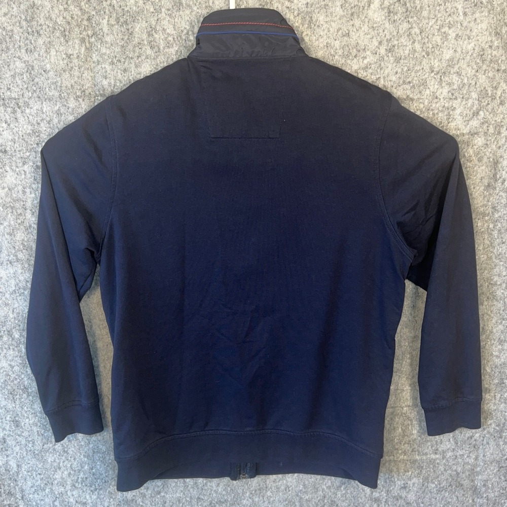 Hinton‎ & Hinton Men's Navy Blue Quilted Hybrid Full Zip Jacket Size Medium - Picture 2 of 10